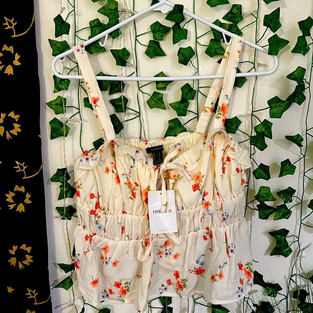 Floral crop top